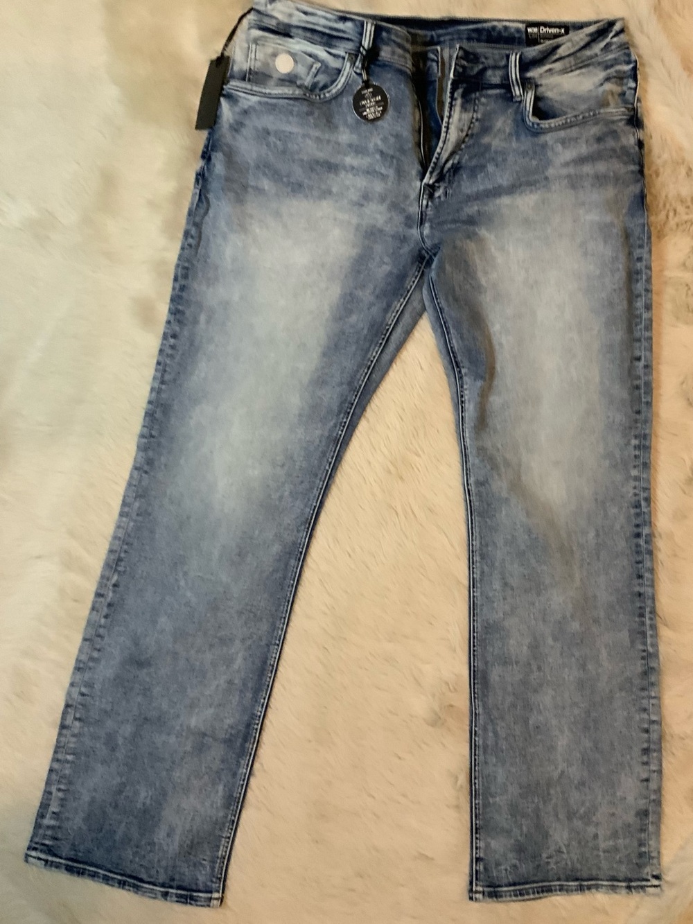 Buffalo David Britton Driven-X Relaxed Straight Stretch Blue jeans Men’s 38x34